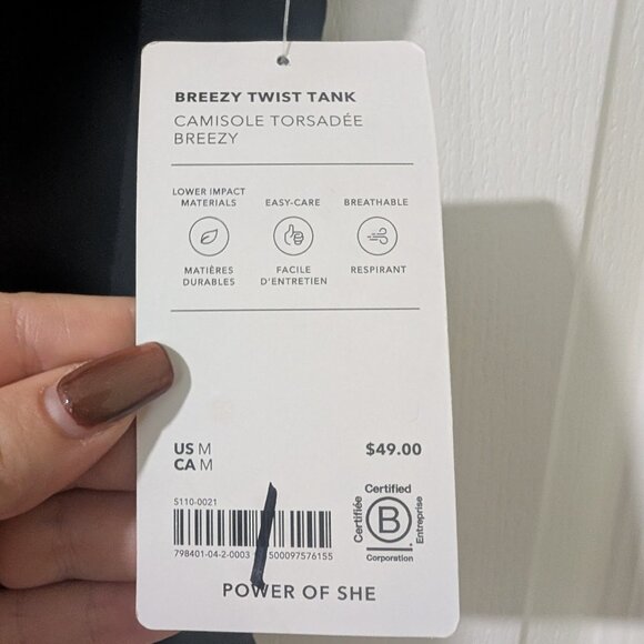 Athleta | Breezy Twist Tank In Black - Picture 6 of 8